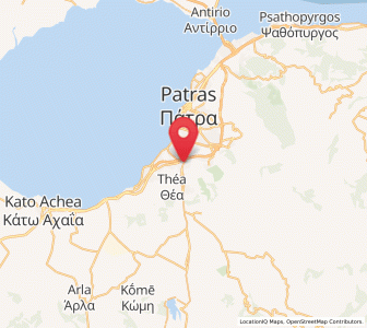 Map of Ovriá, West Greece