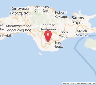 Map of Pagóndas, North Aegean