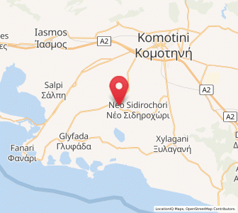 Map of Pagoúria, East Macedonia and Thrace