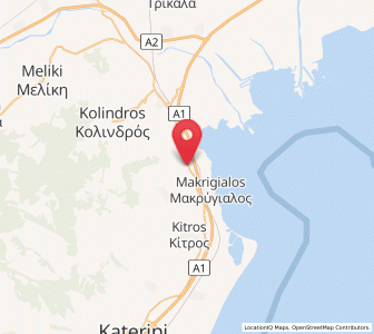 Map of Palaió Eleftherochóri, Central Macedonia