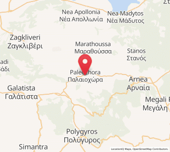Map of Palaiochóra, Central Macedonia
