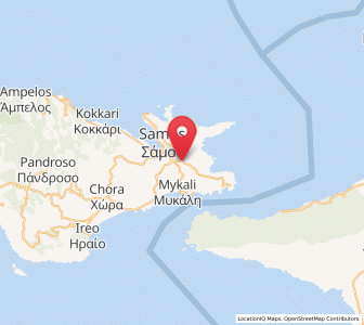 Map of Palaiókastro, North Aegean