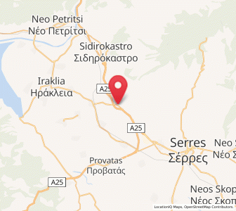 Map of Palaiókastro, Central Macedonia