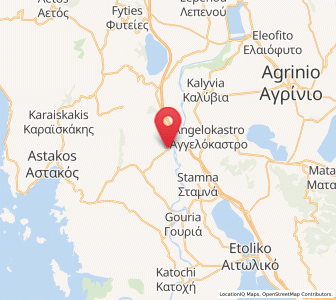 Map of Palaiománina, West Greece