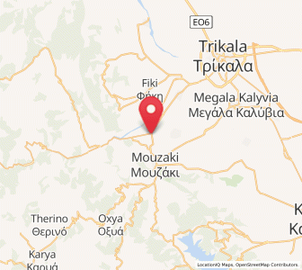 Map of Palaiomonástiro, Thessaly