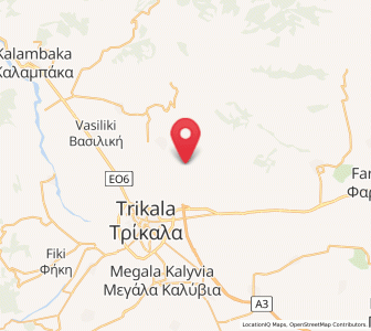 Map of Palaiópyrgos, Thessaly