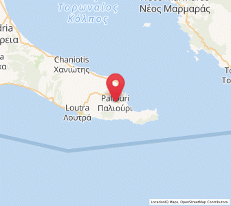 Map of Palioúri, Central Macedonia