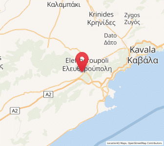 Map of Panagiá, East Macedonia and Thrace