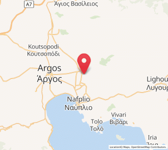 Map of Panarítis, Peloponnese