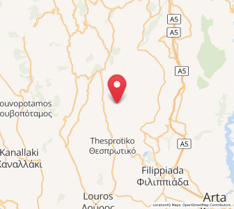 Map of Pappadátes, Epirus