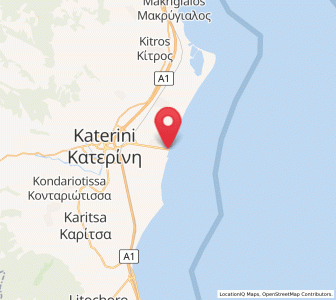 Map of Paralía, Central Macedonia