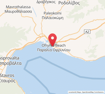 Map of Paralía Ofryníou, East Macedonia and Thrace