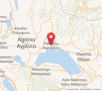 Map of Paravóla, West Greece