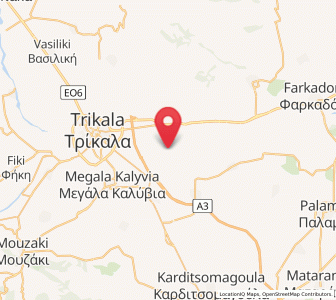 Map of Patouliá, Thessaly
