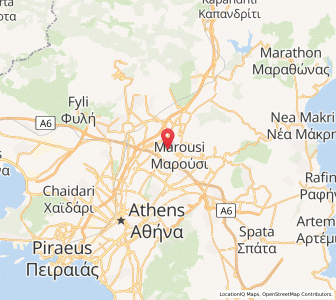 Map of Péfki, Attica