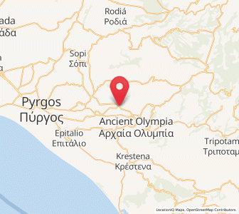 Map of Pelópi, West Greece