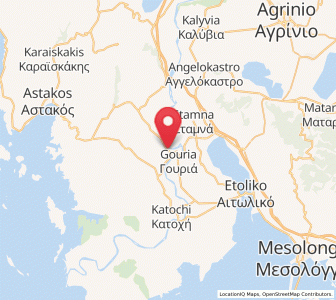 Map of Pendálofon, West Greece