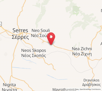 Map of Pentápoli, Central Macedonia