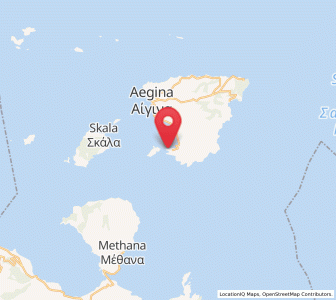 Map of Pérdhika, Attica