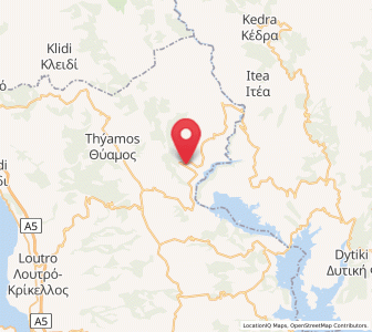 Map of Perdikáki, West Greece