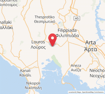 Map of Pétra, Epirus