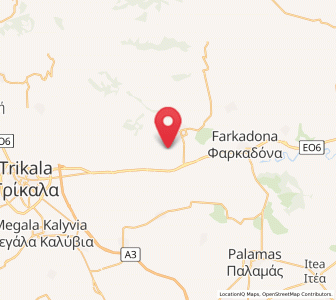 Map of Petrotó, Thessaly
