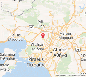 Map of Petroúpolis, Attica