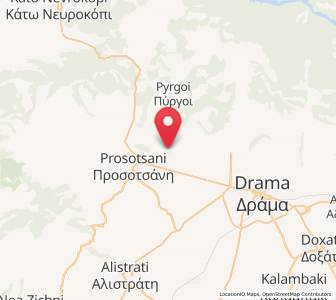 Map of Petroússa, East Macedonia and Thrace