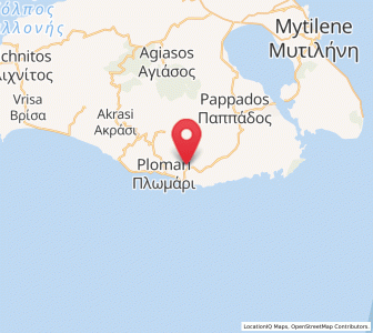 Map of Plagiá, North Aegean