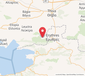 Map of Plataiés, Central Greece