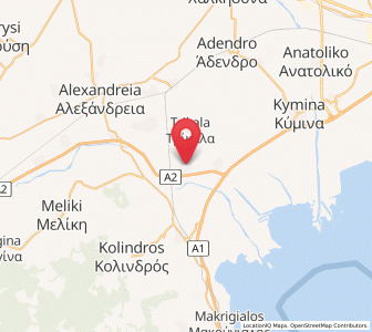 Map of Plátanos, Central Macedonia