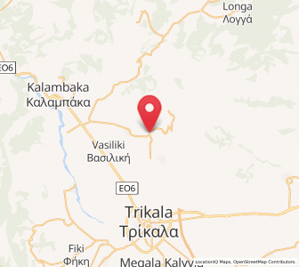 Map of Plátanos, Thessaly