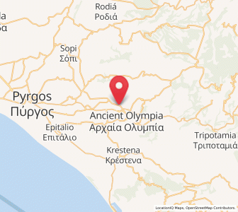 Map of Plátanos, West Greece