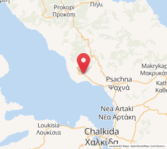 Map of Politiká, Central Greece