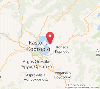 Map of Polykárpi, West Macedonia