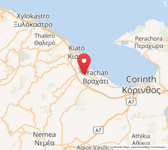 Map of Poullítsa, Peloponnese