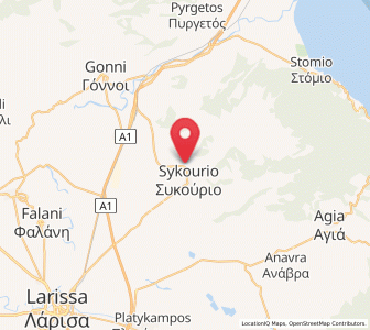 Map of Pournári, Thessaly