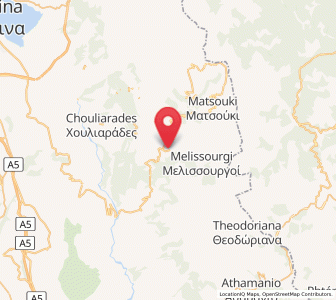 Map of Prámanta, Epirus