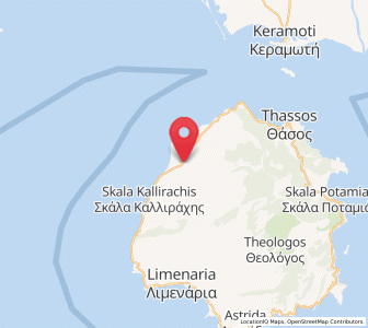 Map of Prínos, East Macedonia and Thrace