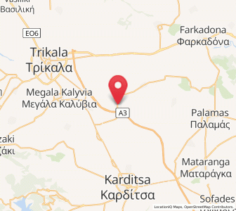 Map of Proástio, Thessaly