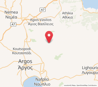 Map of Prósimna, Peloponnese