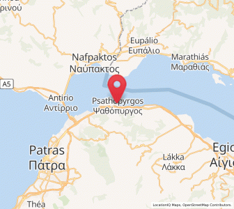 Map of Psathópyrgos, West Greece