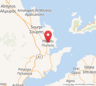 Map of Pteleós, Thessaly