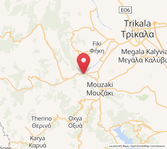 Map of Pýli, Thessaly