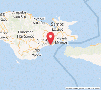 Map of Pythagóreio, North Aegean