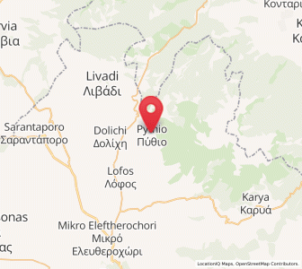 Map of Pýthio, Thessaly