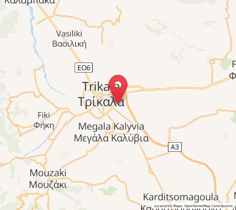 Map of Rizarió, Thessaly