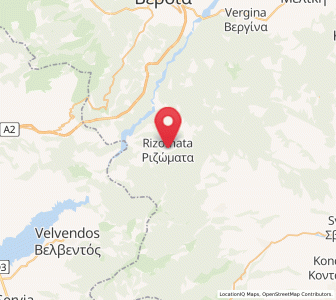 Map of Rizómata, Central Macedonia