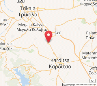 Map of Rizovoúni, Thessaly