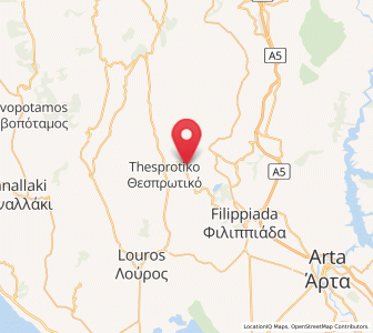 Map of Rizovoúni, Epirus
